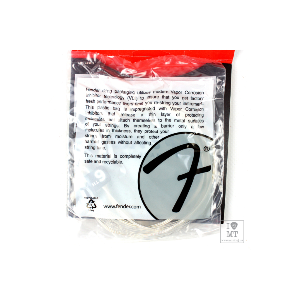 Струни для гітари Fender 100 Nylon Acoustic Strings Tie End (28-43) (21502) - зображення 4