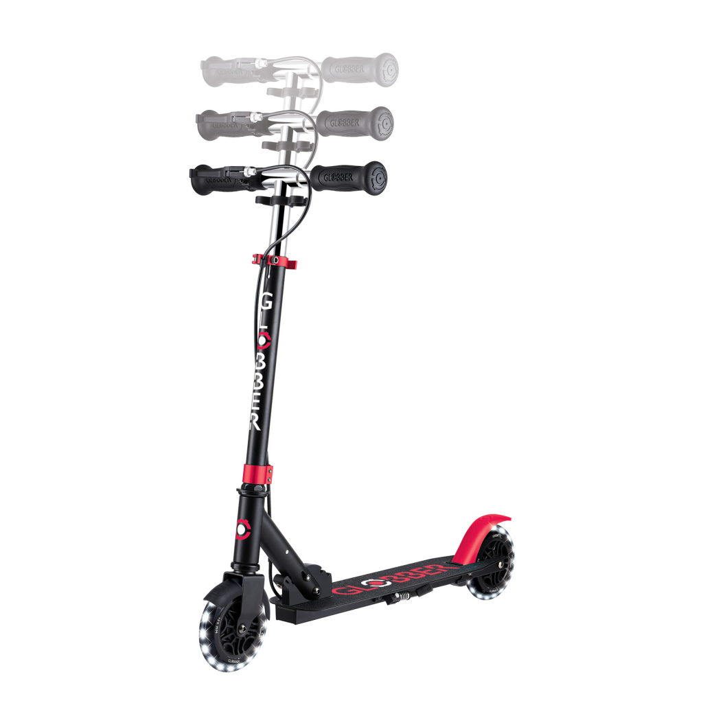 Самокат Globber Flow Element Junior Lights LED,, чорно-червоний (729-102) - изображение 6
