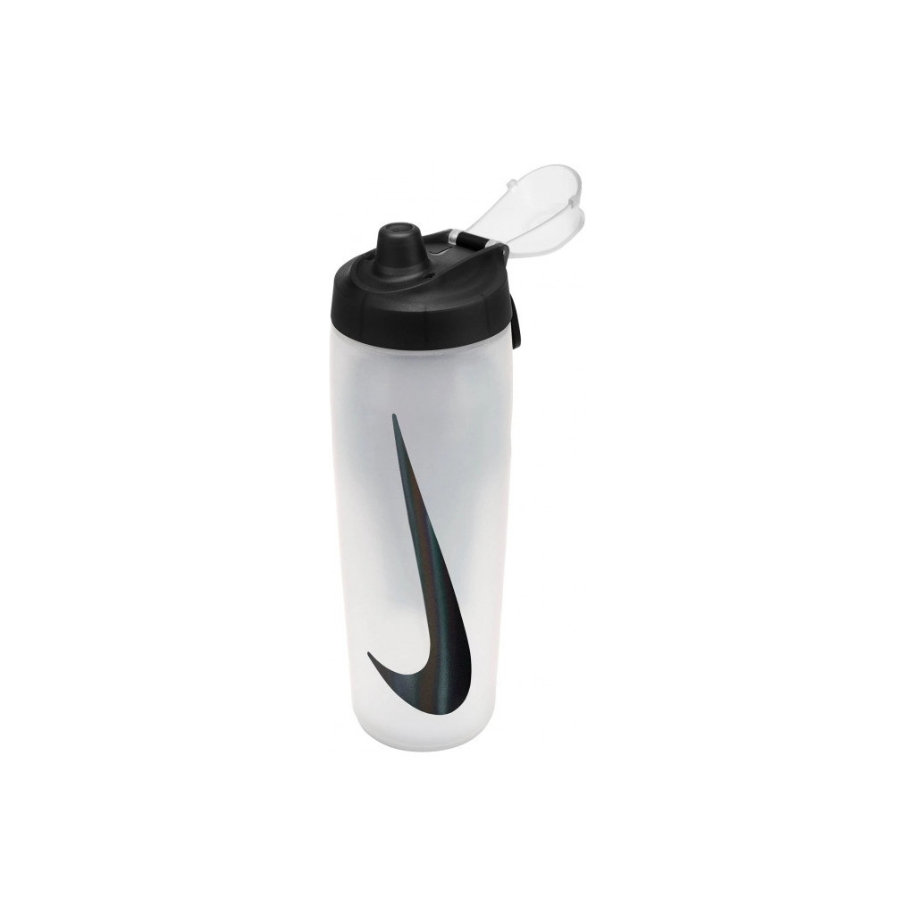 Пляшка для води Nike Refuel Bottle Locking Lid 18 OZ білий, чорний 532 мл N.100.7669.125.18 (887791745002) - зображення 2