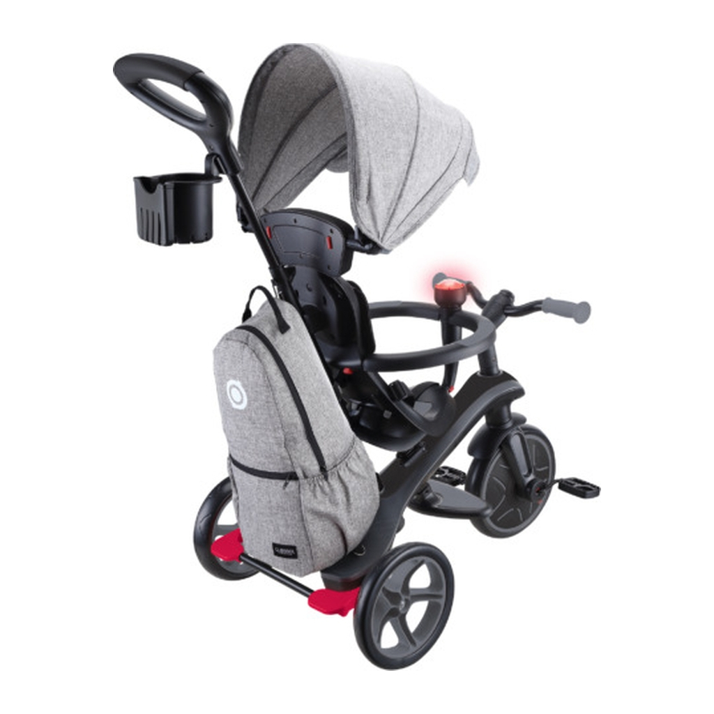 Дитячий велосипед Globber Explorer trike Deluxe play 4 в 1 чорно-сірий (636-120) - зображення 3