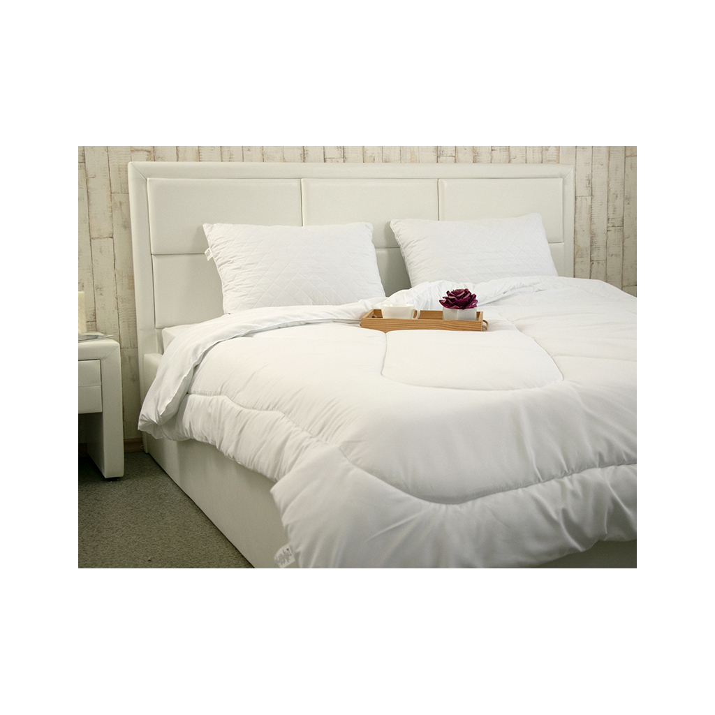 Ковдра Руно набір ковдра 140х205 + 1 подушка 50х70 (924.52СЛБ_Білий) - зображення 5