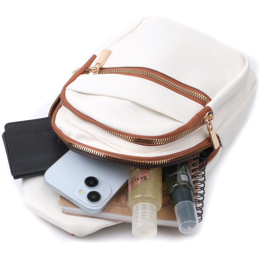 Сумка Vintage З екошкіри Біла (22757) - зображення 8