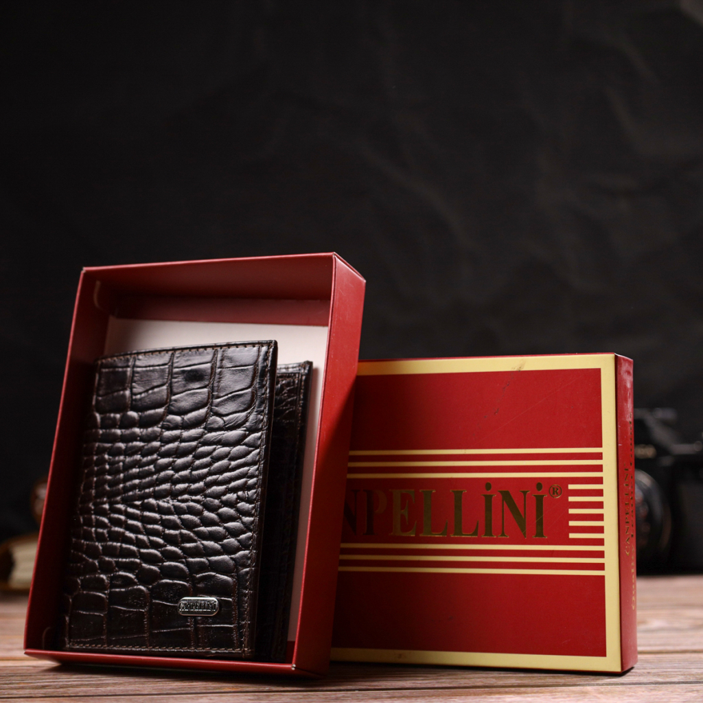 Гаманець Canpellini З натуральної шкіри Коричневий (21871) - зображення 11