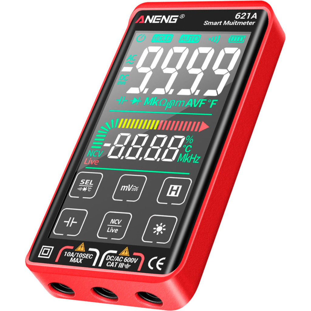 Цифровий мультиметр ANENG 621A, V, A, R, C, T, F (AN621A) - зображення 2