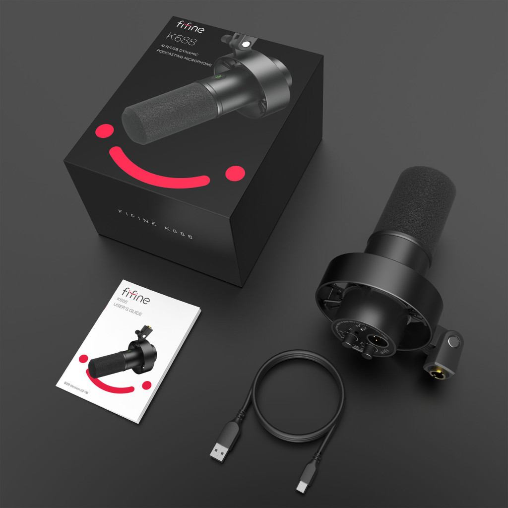 Мікрофон Fifine K688 USB Black (K688) - изображение 10