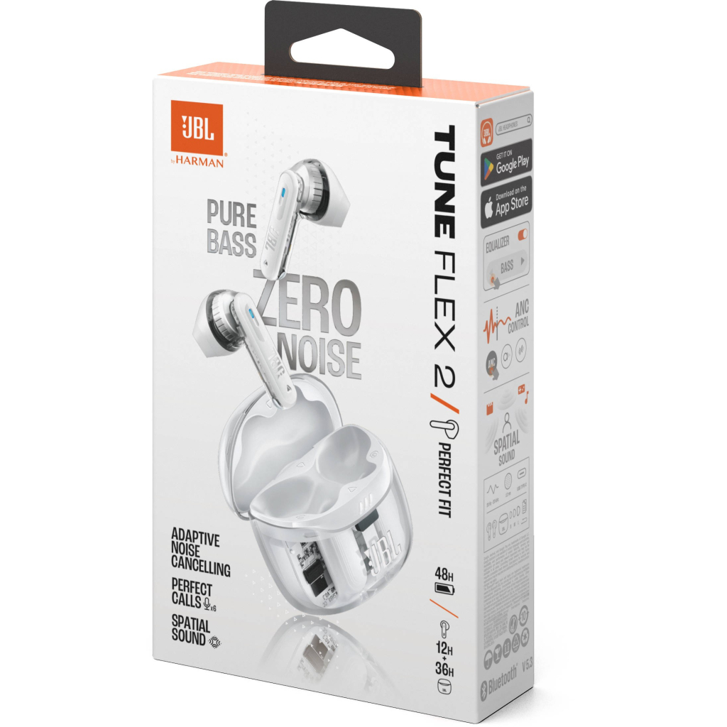 Навушники JBL Tune Flex 2 Ghost White (JBLTFLEX2GWHT) - зображення 11