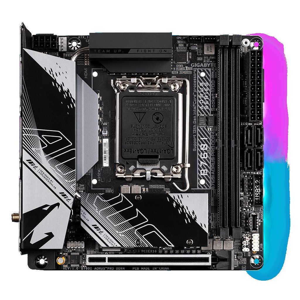 Материнська плата GIGABYTE B760I AORUS PRO DDR4 - зображення 2