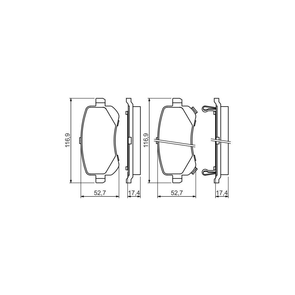 Гальмівні колодки Bosch 0 986 494 496 - зображення 2
