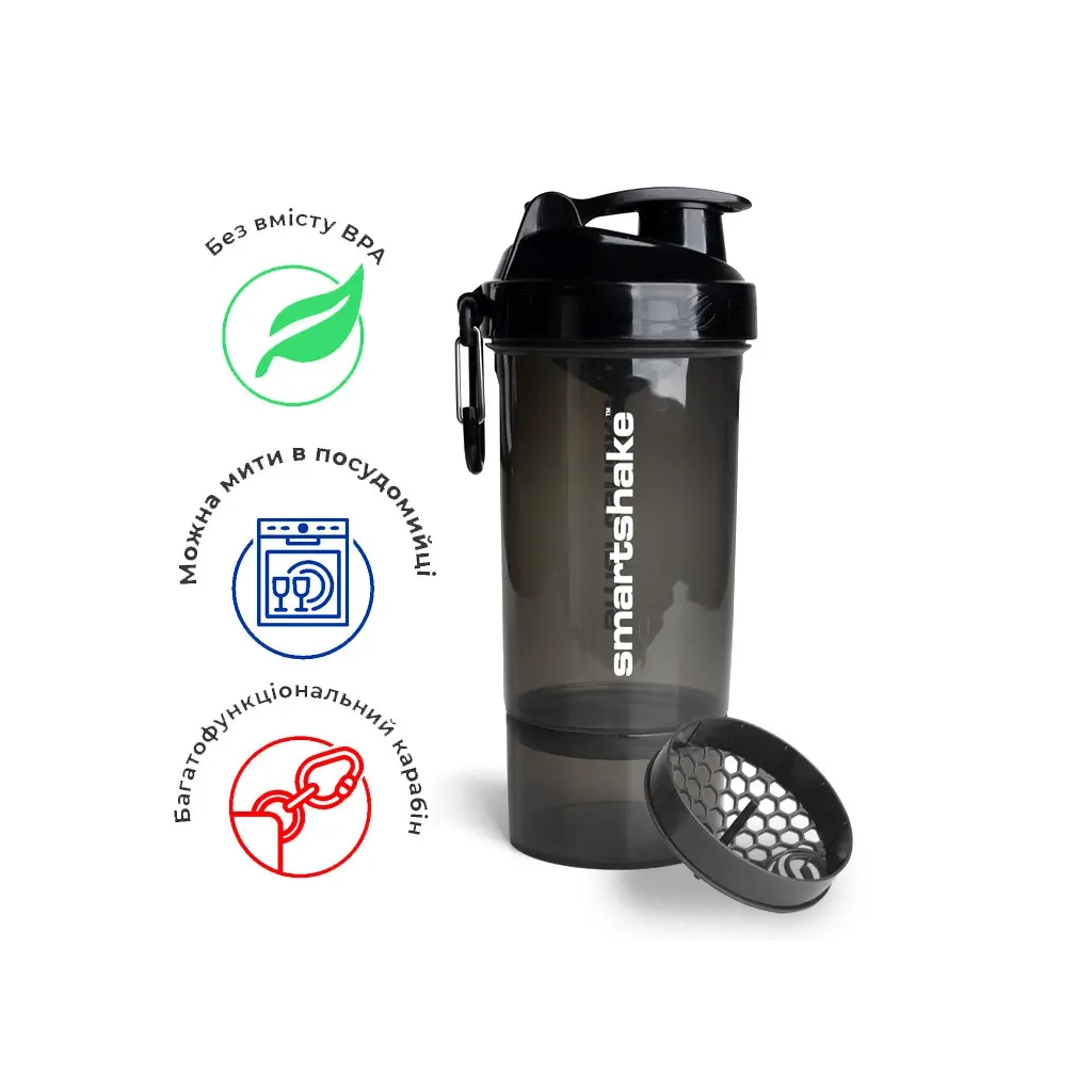 Шейкер спортивний SmartShake Original2GO One 800ml Black (10583102) - зображення 5