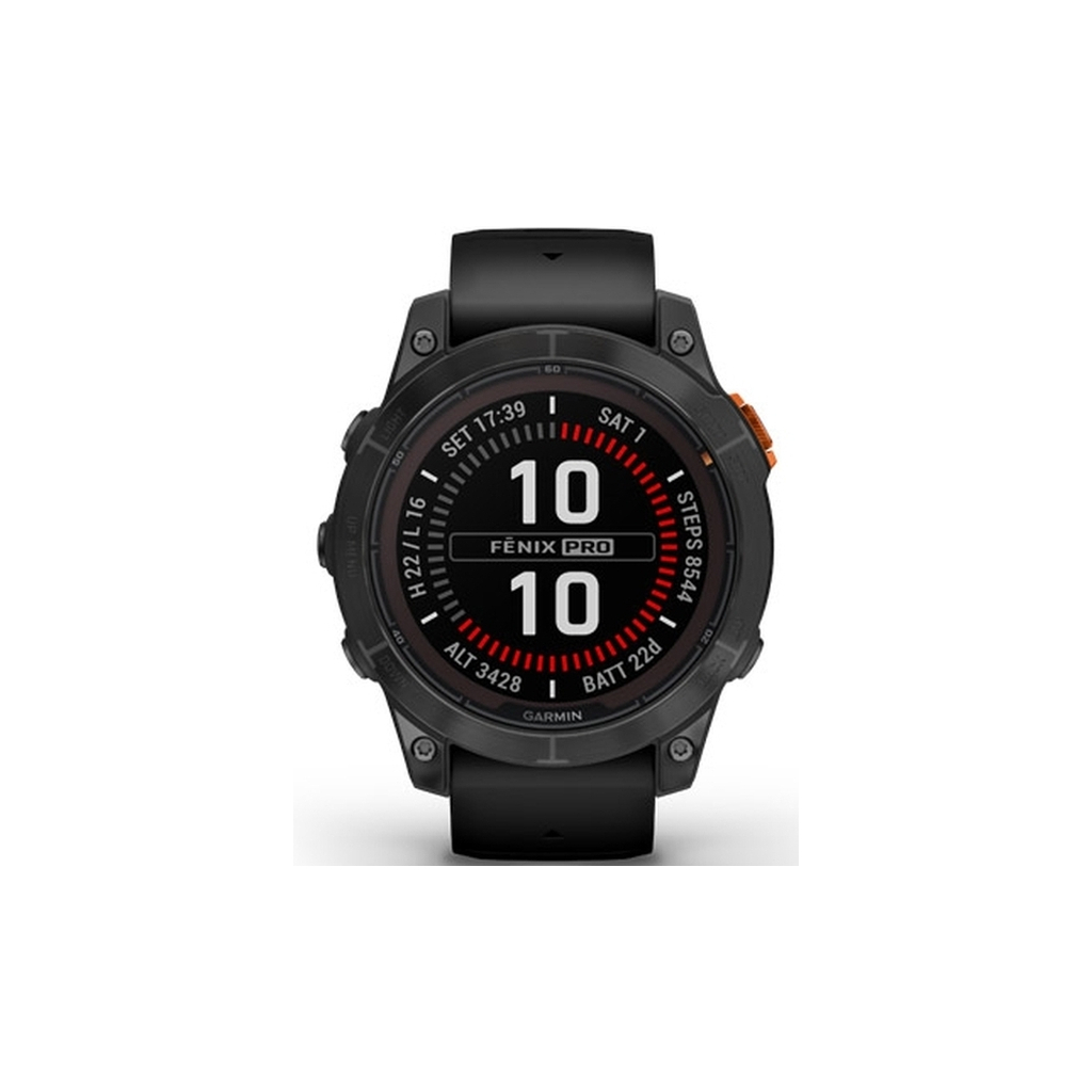 Смарт-годинник Garmin fenix 7 Pro Solar, Glass, SltGrySS w/ Black Band, GPS (010-02777-01) - зображення 2