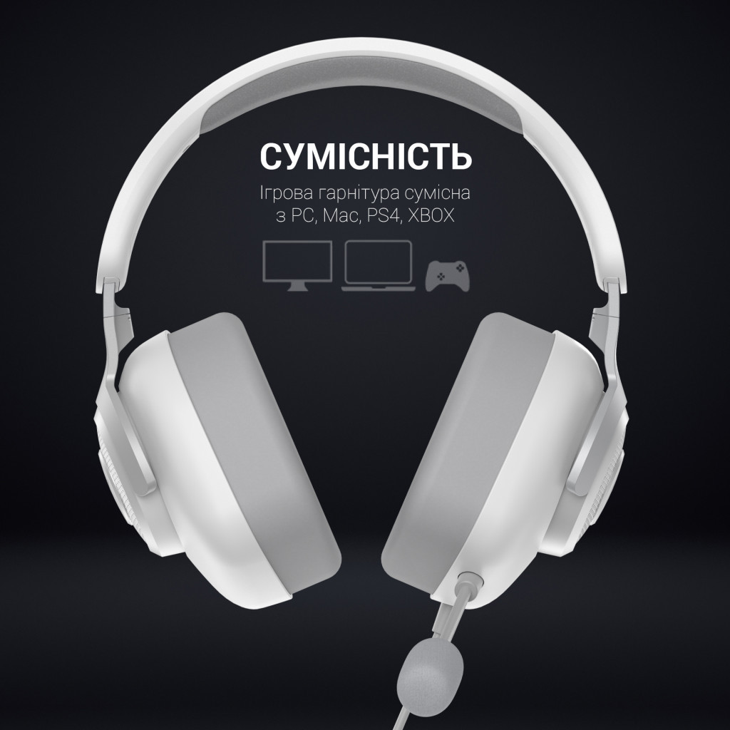 Навушники GamePro HS590W White - зображення 7