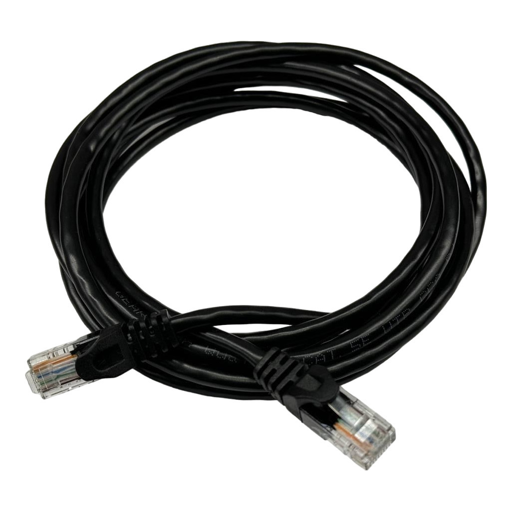 Патч-корд 1м UTP cat.5e, CU, 24AWG, black GEAR (GPC-UTPCURJ45-1B) - зображення 2