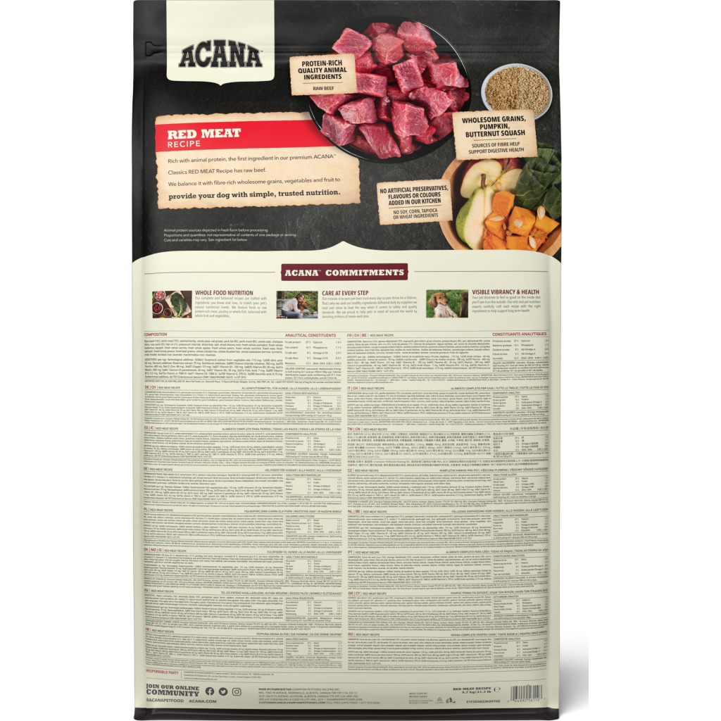 Сухий корм для собак ACANA Red Meat Recipe 9.7 кг (0064992561123) - зображення 3