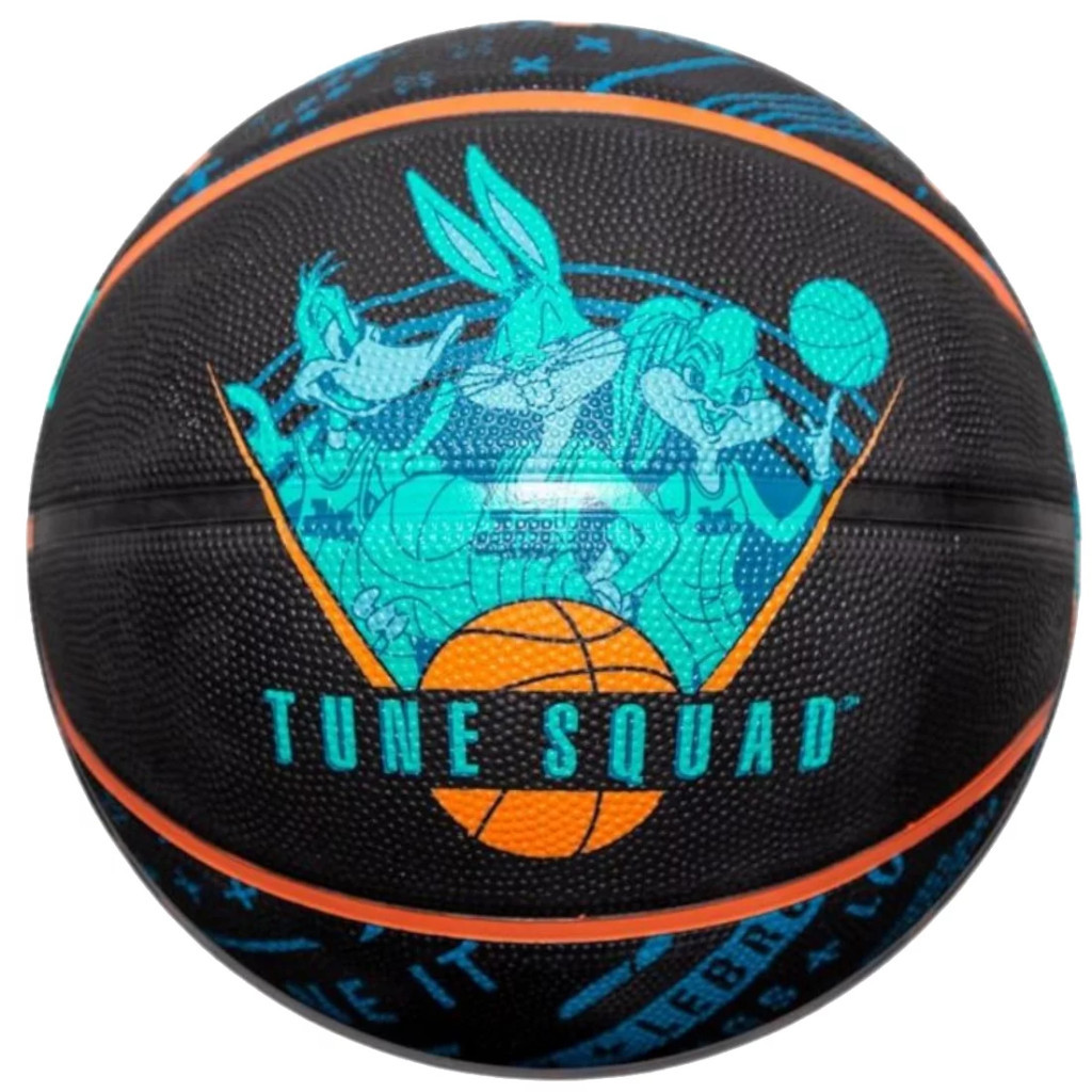 М'яч баскетбольний Spalding Space Jam Tune Squad Roster синій, чорний, мультиколор Уні 7 84540Z (689344412269) - зображення 1