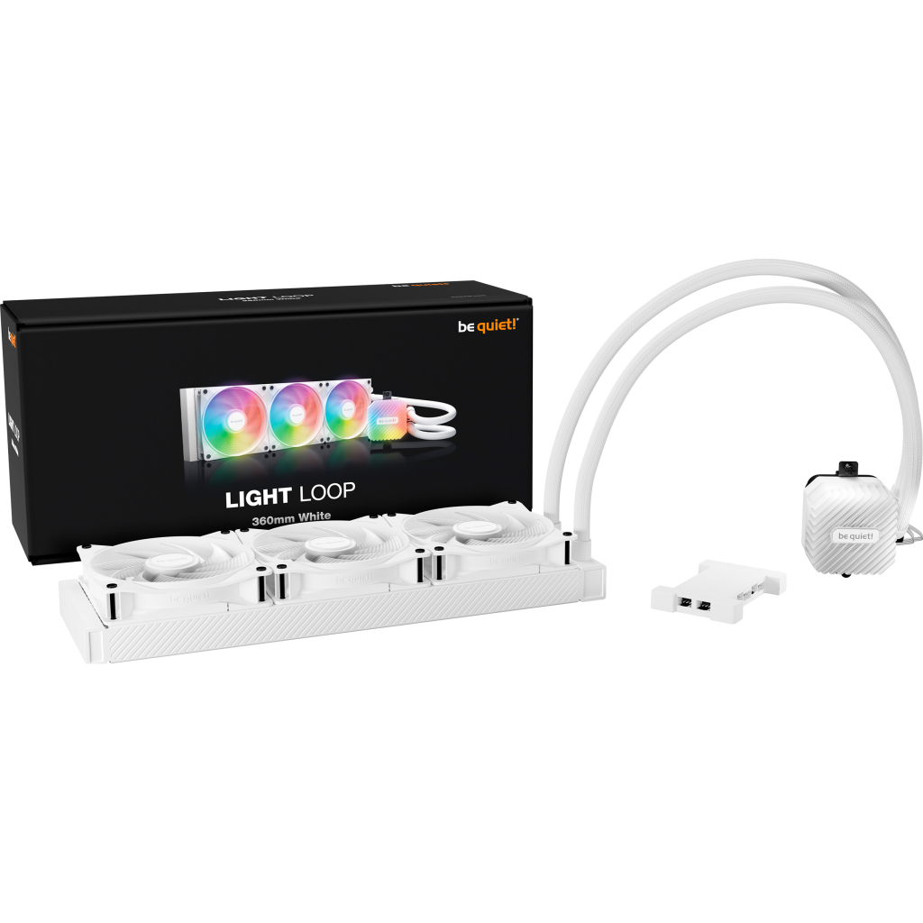 Система рідинного охолодження Be quiet! LIGHT LOOP 360mm білий (BW023) - зображення 7