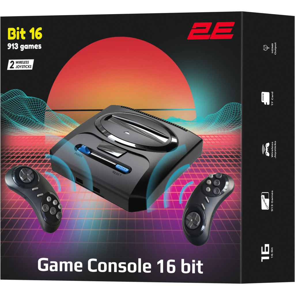 Ігрова консоль 2E 16bit HDMI (2 бездротових геймпада, 913 іг (2E16BHDWS913) - изображение 9