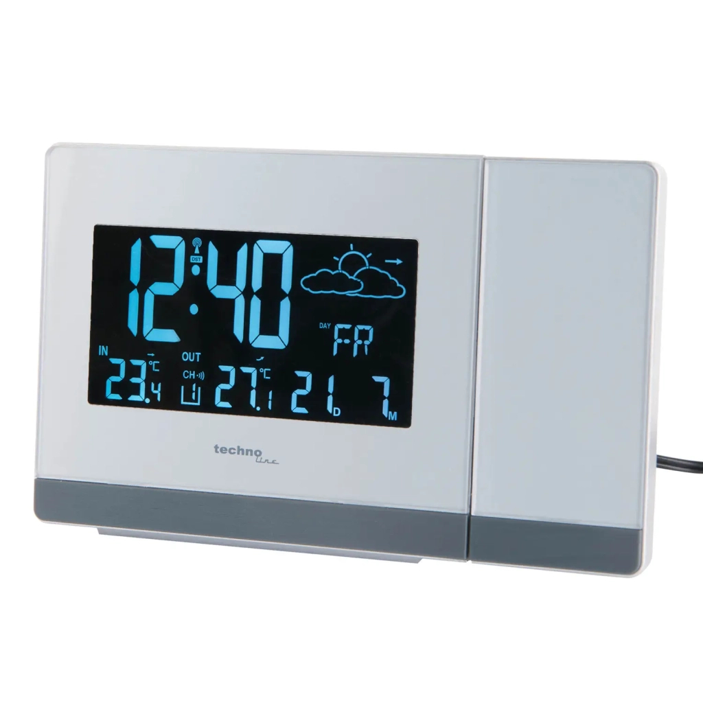 Настільний годинник Technoline WT549 проекційний White (DAS301195) - зображення 3