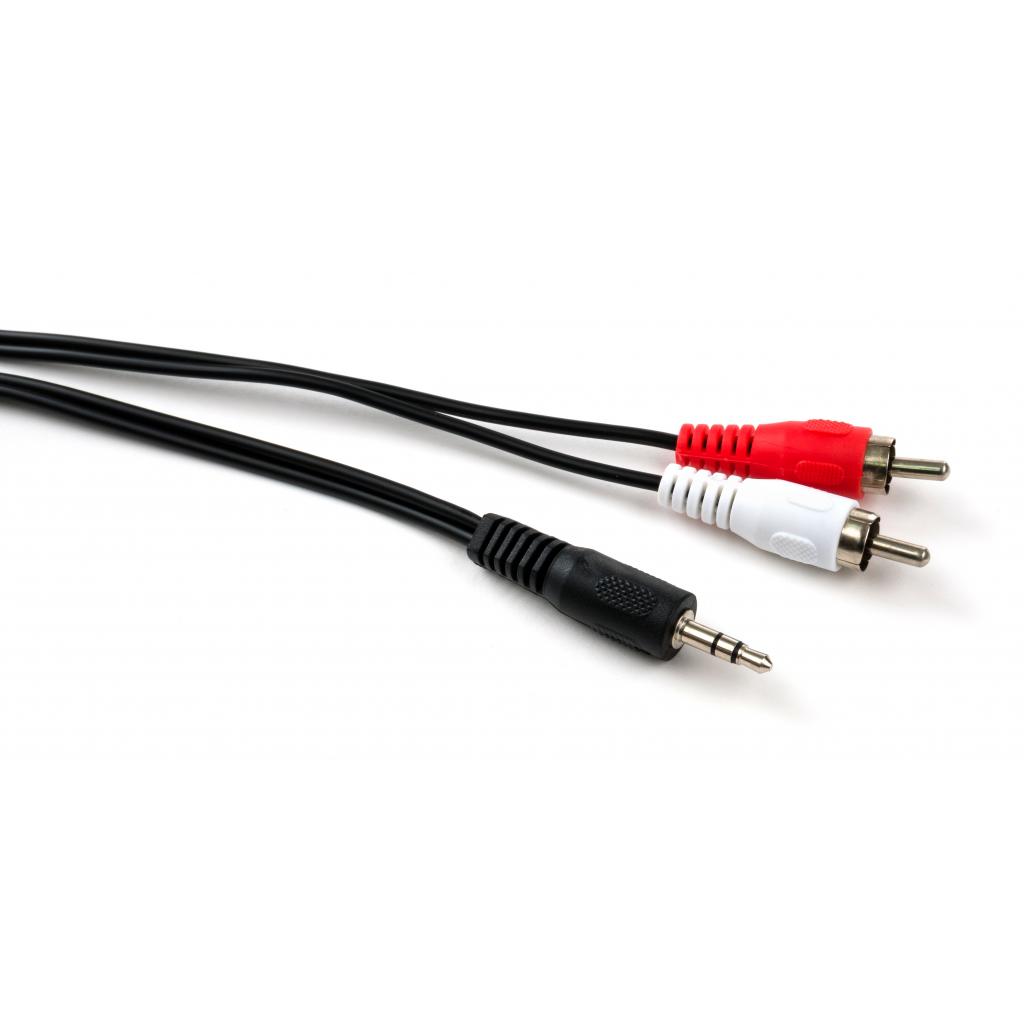 Кабель мультимедійний 3.5mm M to 2xRCA M 5.0m Vinga (VCPDCJ35MRCA25BK) - изображение 2