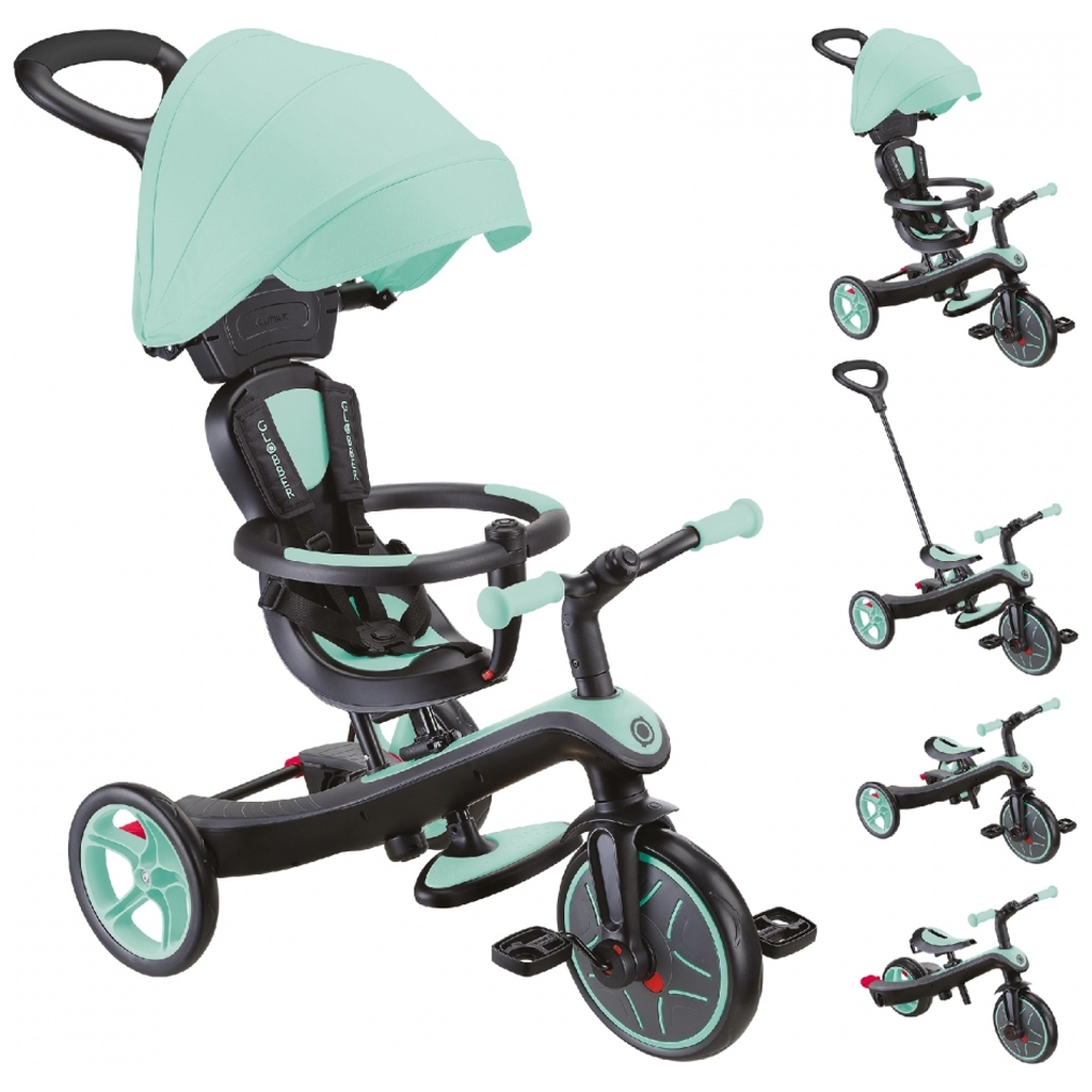 Дитячий велосипед Globber Explorer Trike 4 в 1, м''ятний (634-206) - зображення 11