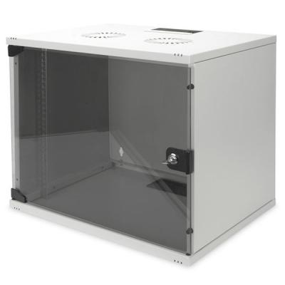 Шафа настінна Digitus 9U 19" 540x400, скляні дверцята, 60kg max (DN-1909-U-S-1) - зображення 1
