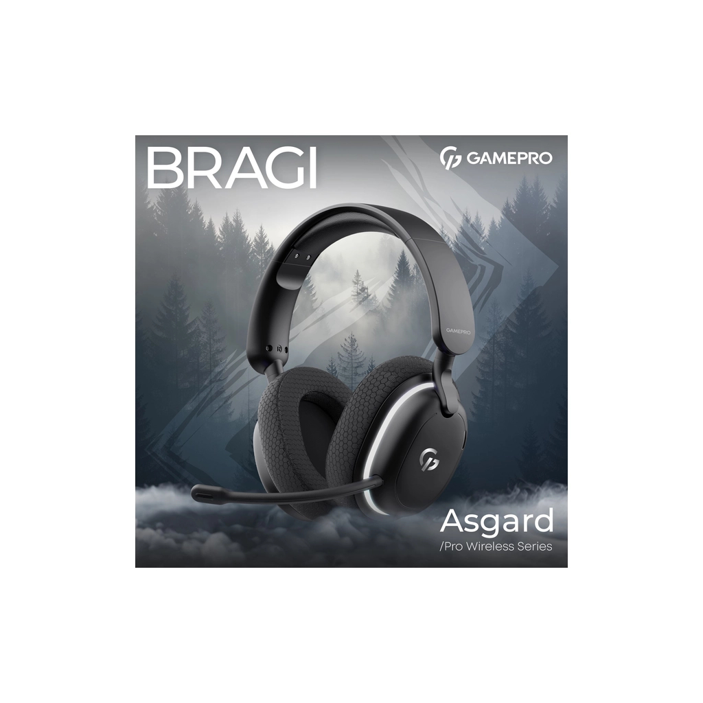 Навушники GamePro Asgard Bragi 7.1 RGB Tri-Mod Black (HSW250B) - зображення 5