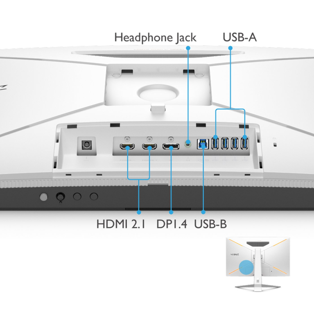 Монітор BenQ EX2710U WHITE (9H.LKTLA.TBE) - зображення 7