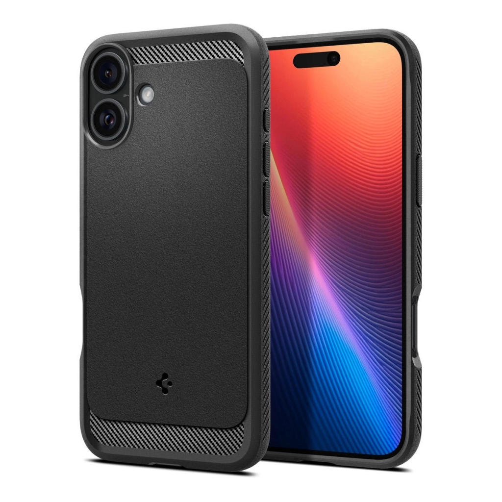 Чохол до мобільного телефона Spigen iPhone 16 Rugged Armor MagFit Matte Black (ACS08214) - зображення 3
