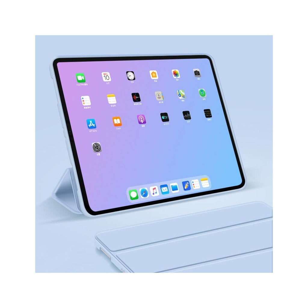 Чохол до планшета BeCover Tri Fold Soft TPU Silicone Apple iPad Air 11" M2/M3 (2024/2025) Light Blue (711409) - зображення 5