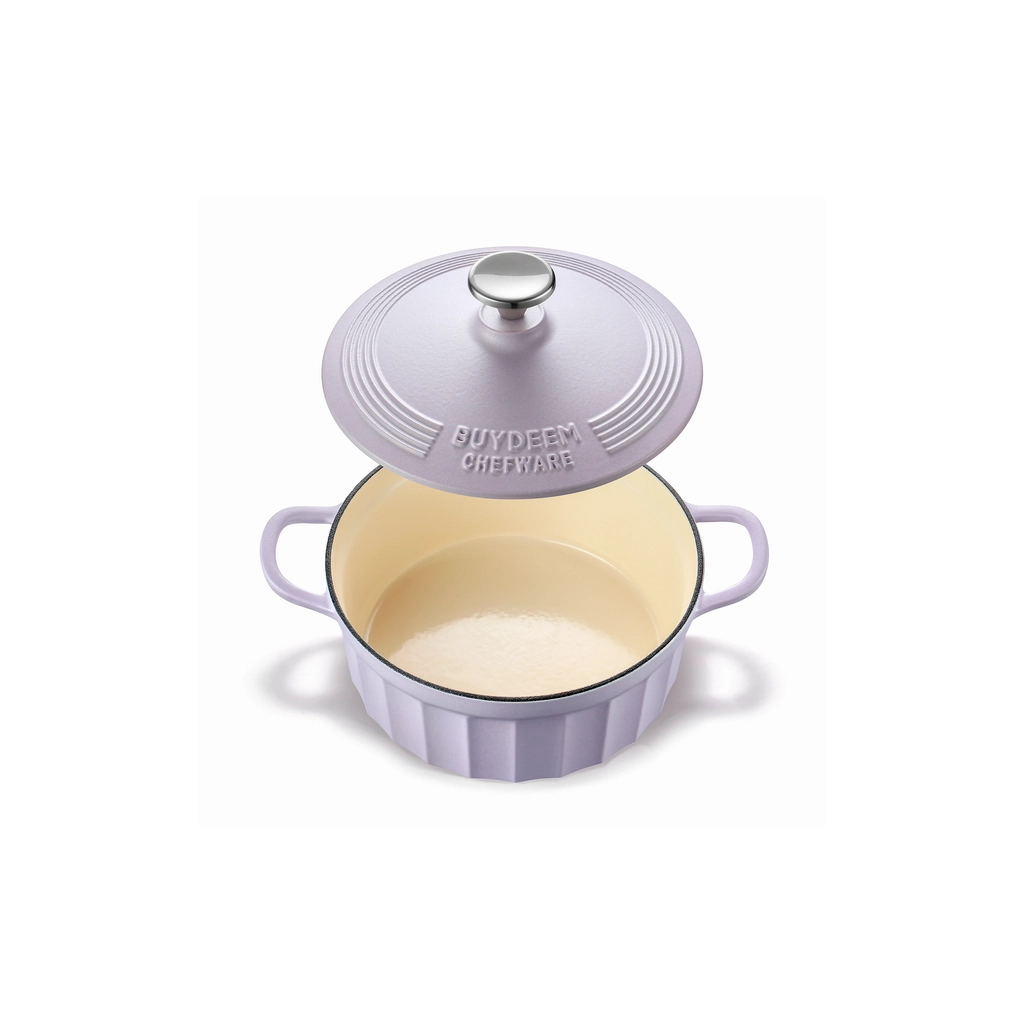 Гусятниця Buydeem CP521 Petal Purple чавунна емальована 2.9 л (CP521-PP) - зображення 3