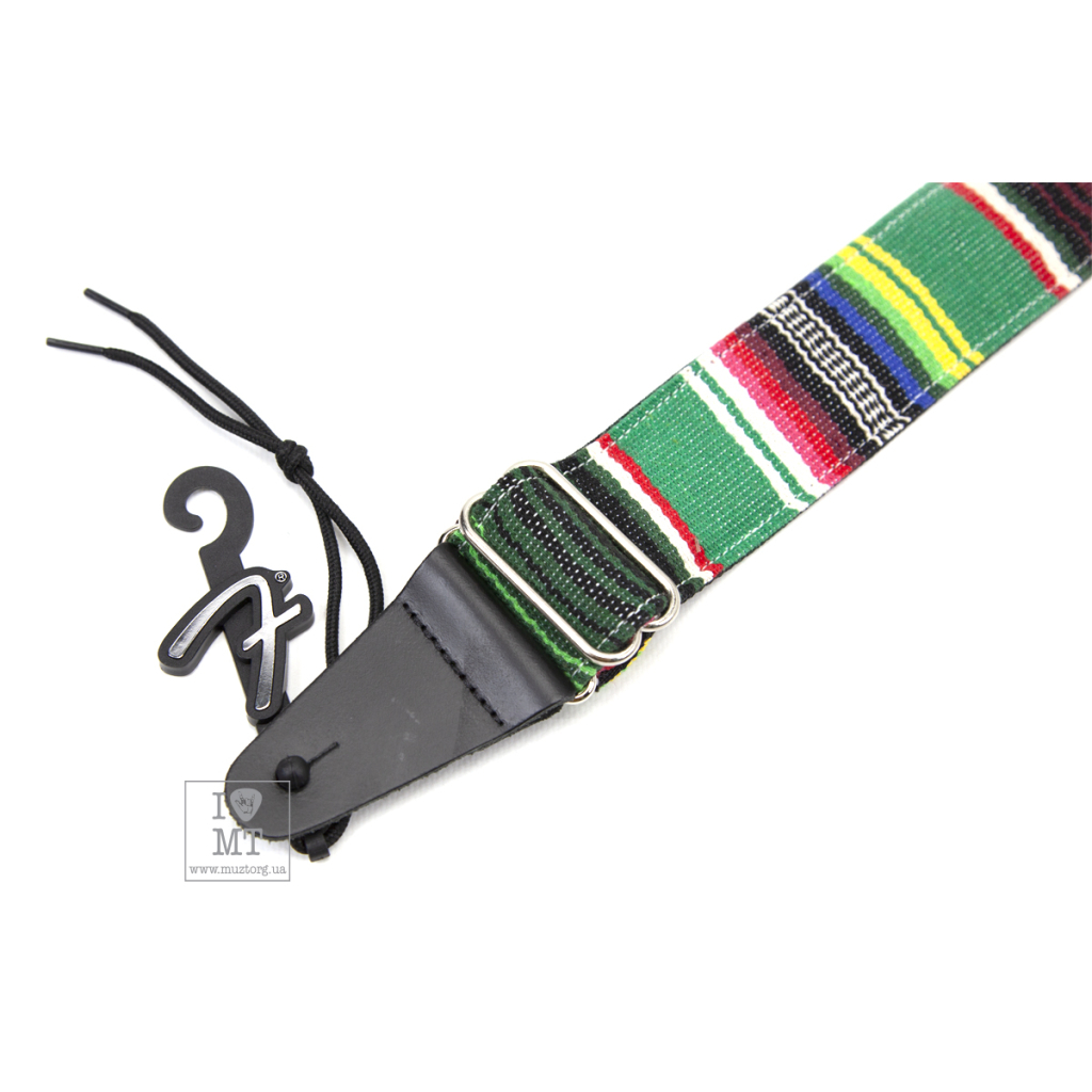 Ремінь для гітари Fender Strap 2" Serape Green Multi (230636) - зображення 4