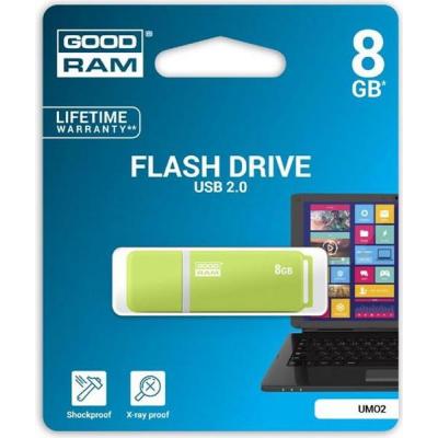 USB флеш накопичувач Goodram 8GB UMO2 Green USB 2.0 (UMO2-0080G0R11) - зображення 6