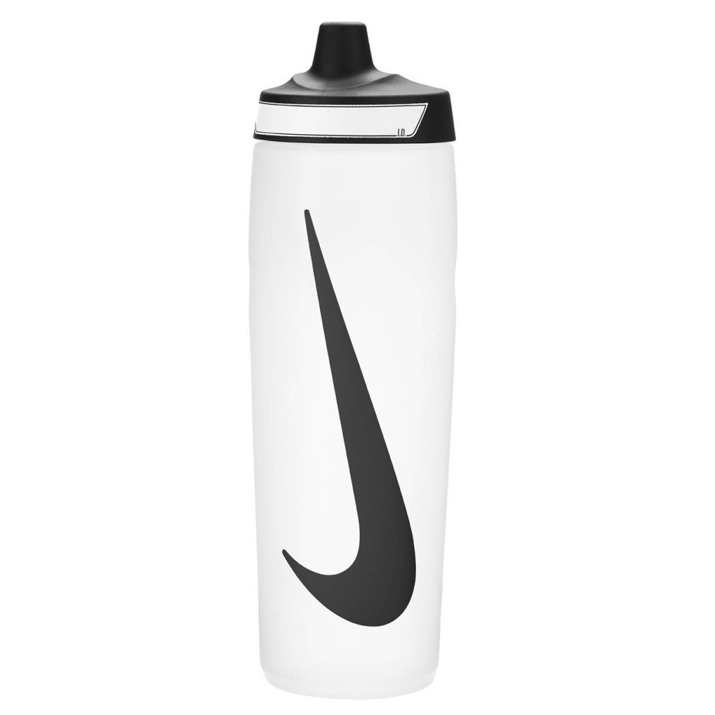 Пляшка для води Nike Refuel Bottle 24 OZ білий, чорний 709 мл N.100.7666.125.24 (887791745200) - зображення 1
