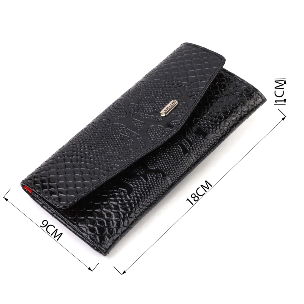 Портмоне Canpellini З натуральної шкіри Чорне (21700) - зображення 3