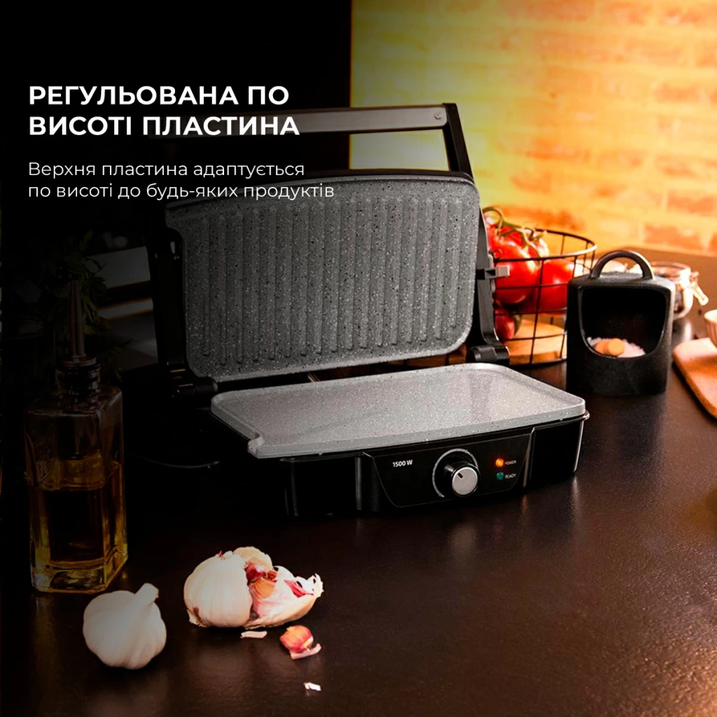 Електрогриль Cecotec RocknGrill 1500 Stone Ceramic Mix&Grill (CCTC-03194) - зображення 8