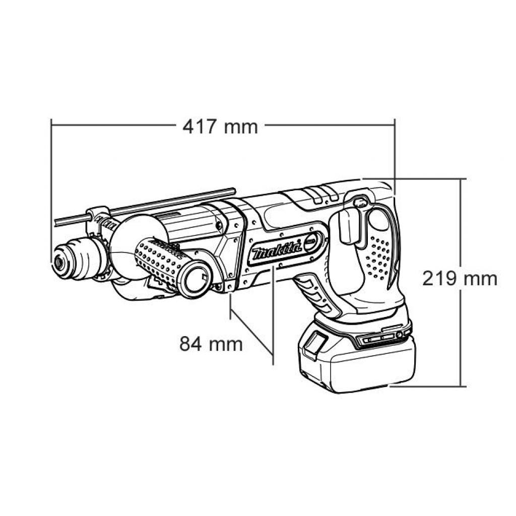 Перфоратор Makita SDS-PLUS LXT, 1,9Дж, 24мм (без АКБ и БП) (DHR241Z) - изображение 5