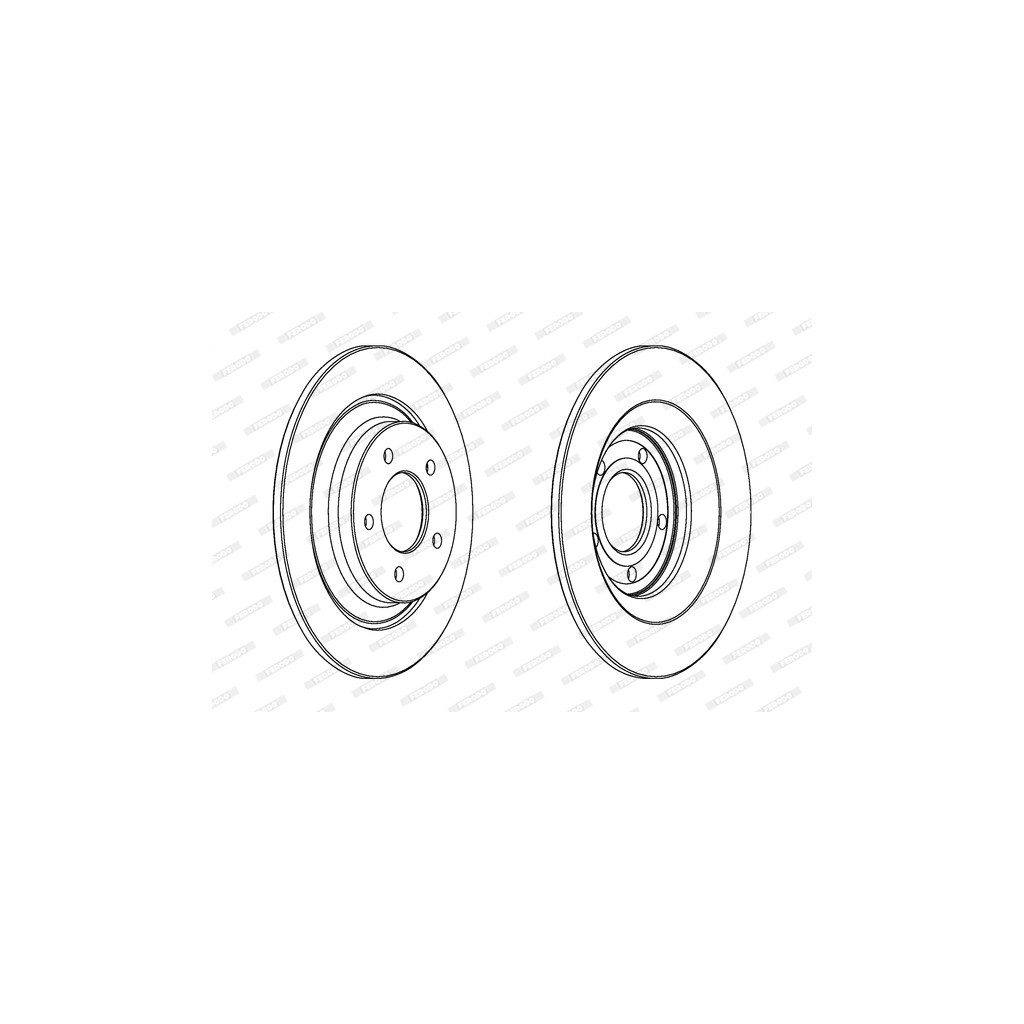 Гальмівний диск FERODO DDF1547C - зображення 1