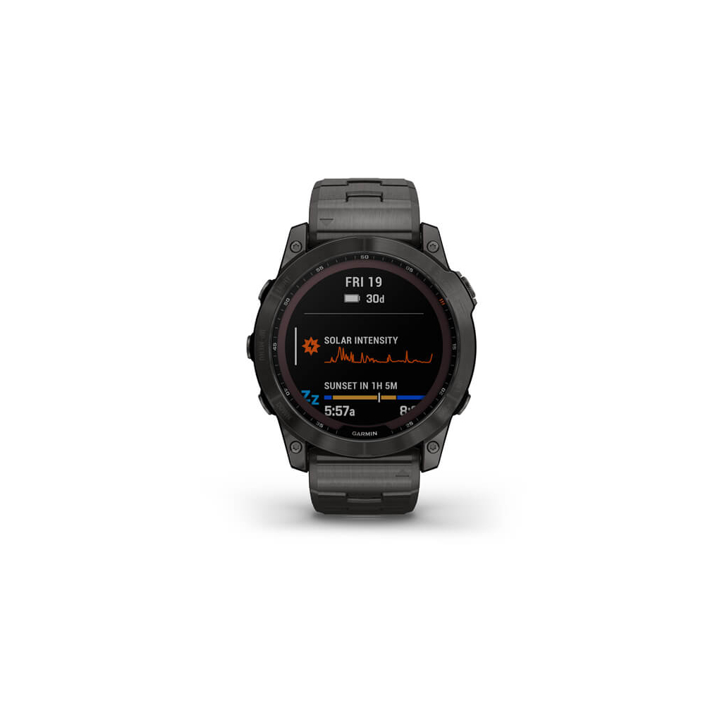 Смарт-годинник Garmin fenix 7X Sapph Sol Carbon Gray DLC Ti, GPS (010-02541-27) - зображення 2
