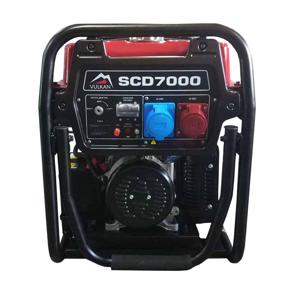 Генератор Vulkan SCD7000 дизель 5Kw, 3ф (SCD7000) - зображення 2