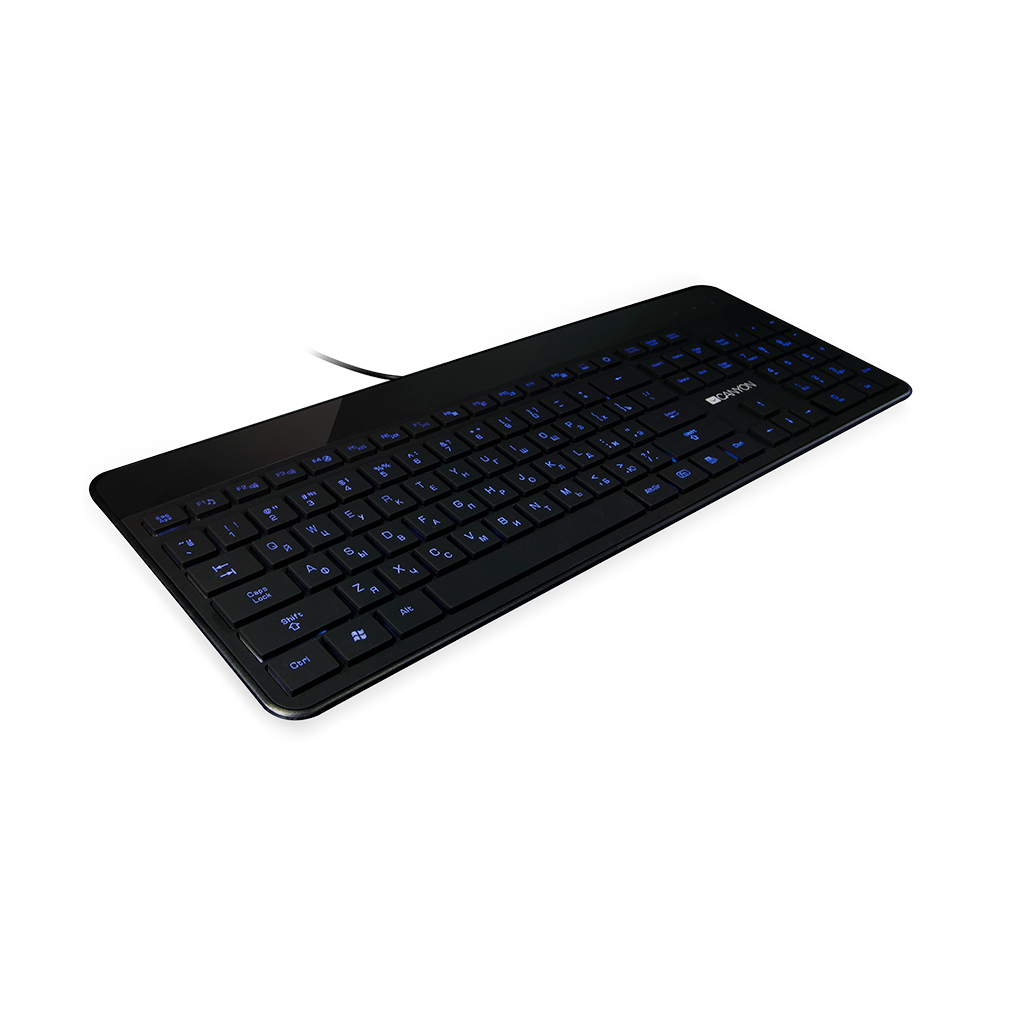 Клавіатура Canyon HKB-5 USB Black (CNS-HKB5RU) - зображення 1