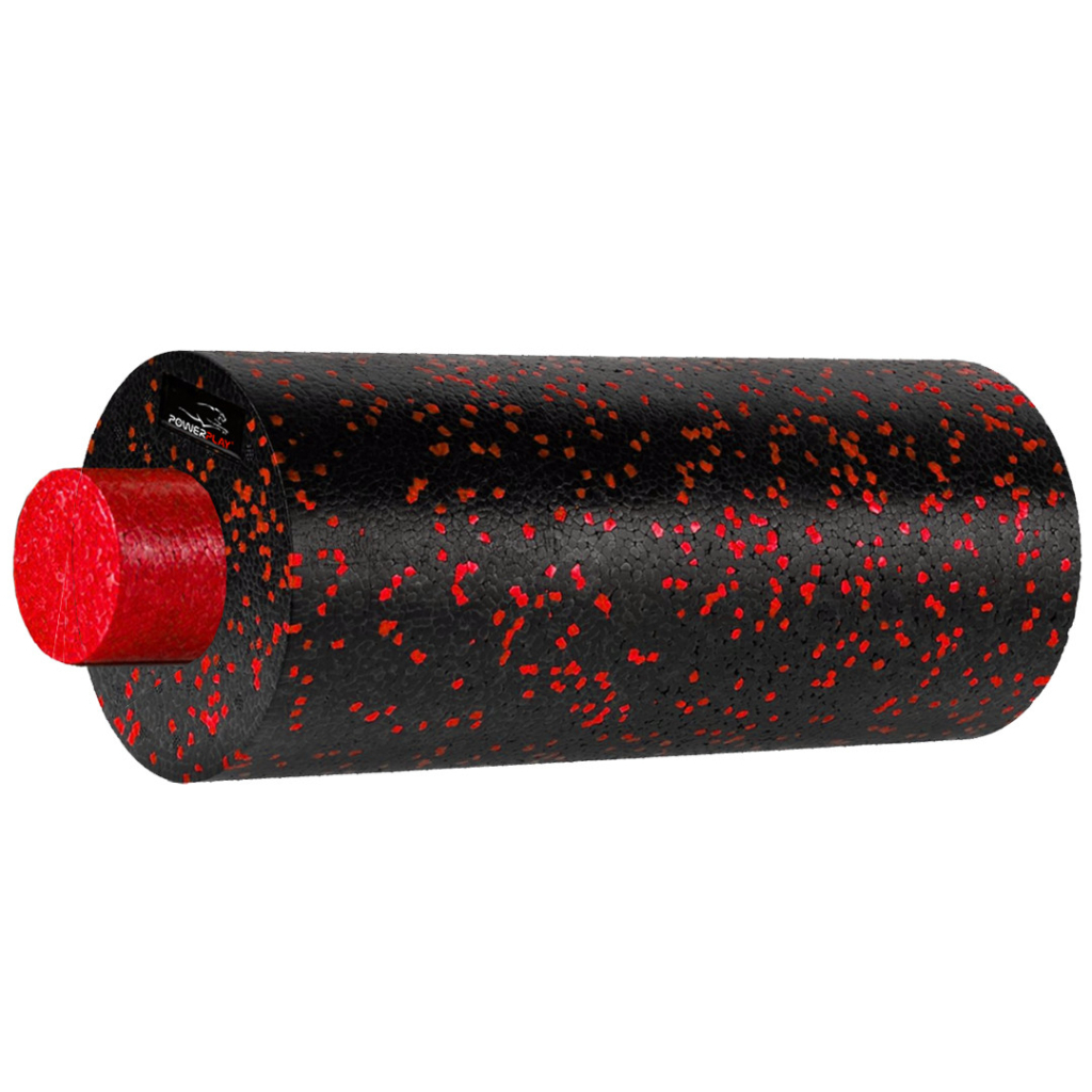 Масажний ролик PowerPlay PP-4348 2 in 1 EPP Foam Roller 33x14см Чорно/Червоний (PP_4348_Red_(33*14)) - зображення 2