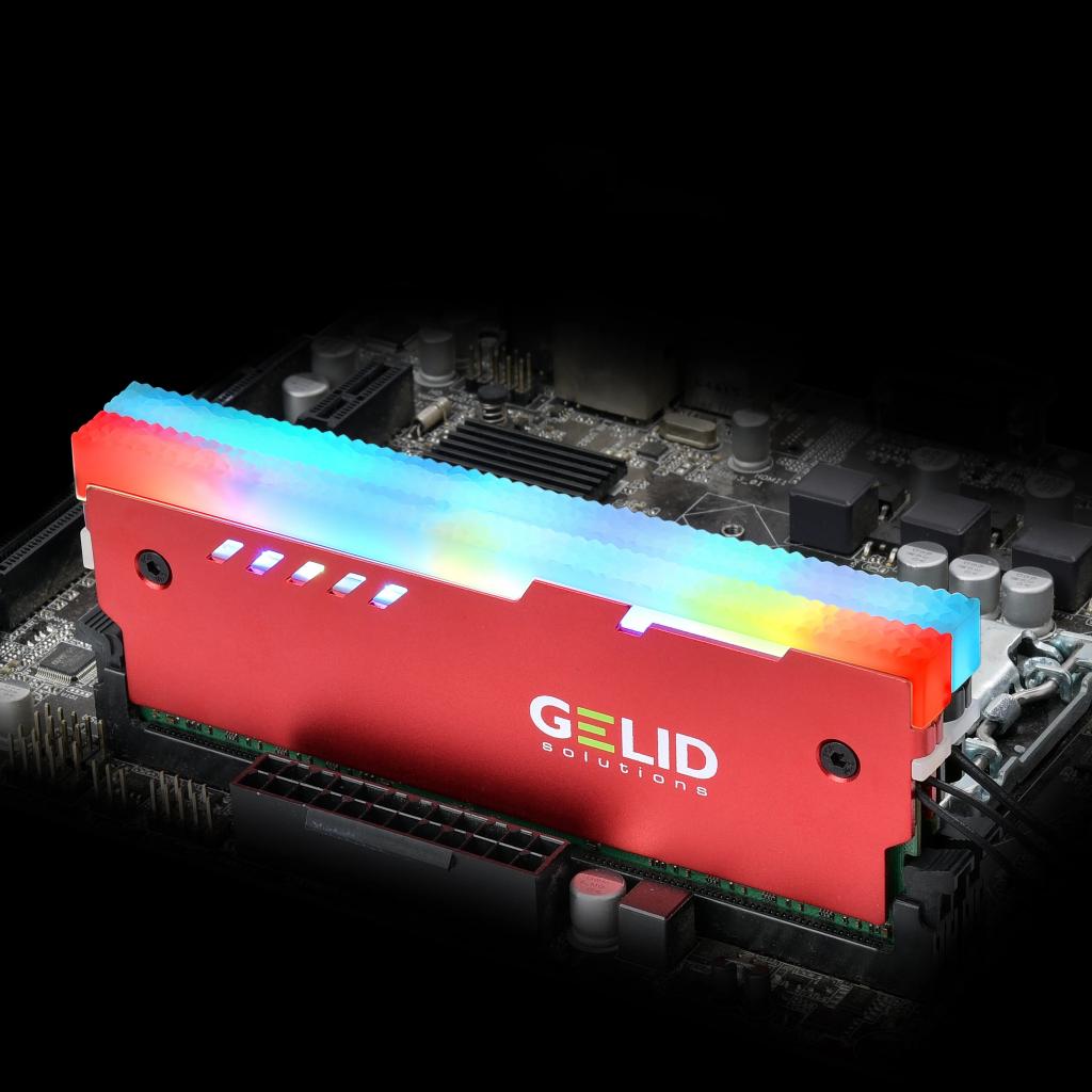 Охолодження для пам'яті Gelid Solutions Lumen RGB RAM Memory Cooling Red (GZ-RGB-02) - зображення 7