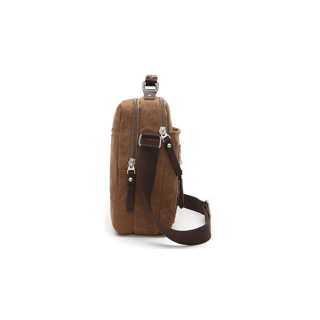 Сумка Vintage Текстильна Коричнева (20155) - зображення 7