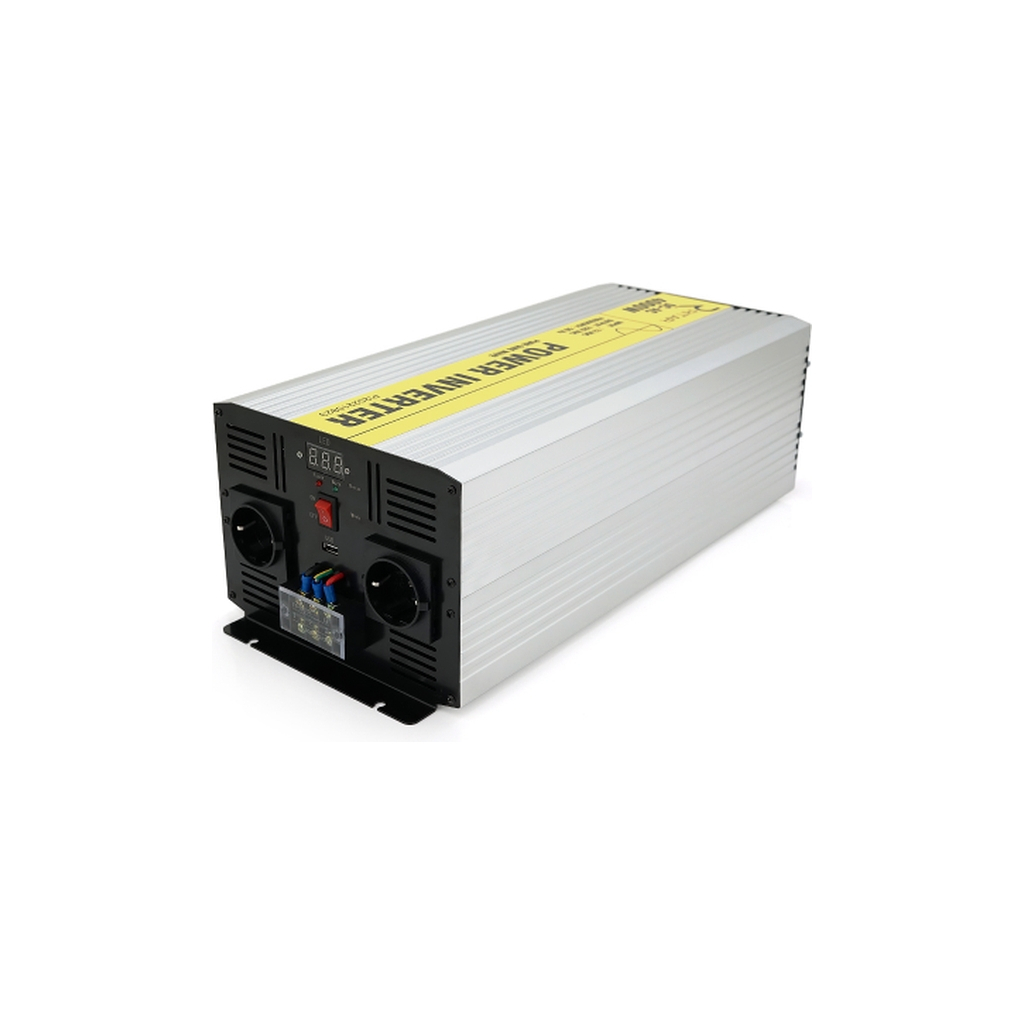 Автомобільний інвертор Ritar 12V/220V 4000W чиста синусоїда, 2xShuko, 1xUSB (RSC-4000) - зображення 1
