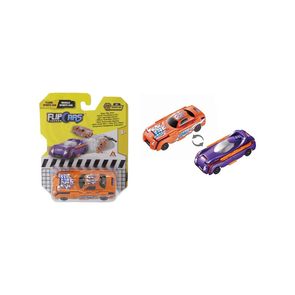 Машина Flip Cars 2 в 1 Вогняний спорткар і Потужний спорткар (EU463875B-01) - зображення 1