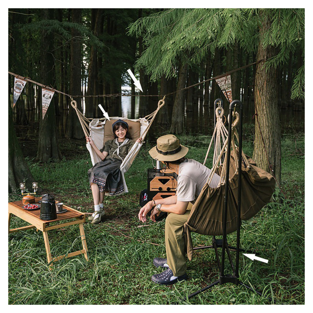 Гамак Naturehike NH22DC003 Brown (6927595707234) - зображення 6