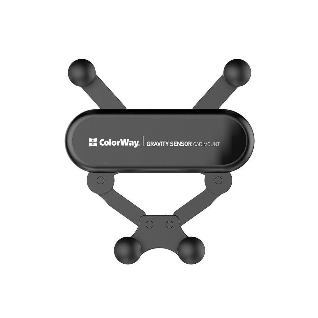 Універсальний автотримач ColorWay Gravity Sensor Holder Black (CW-CHG11-BK) - зображення 7