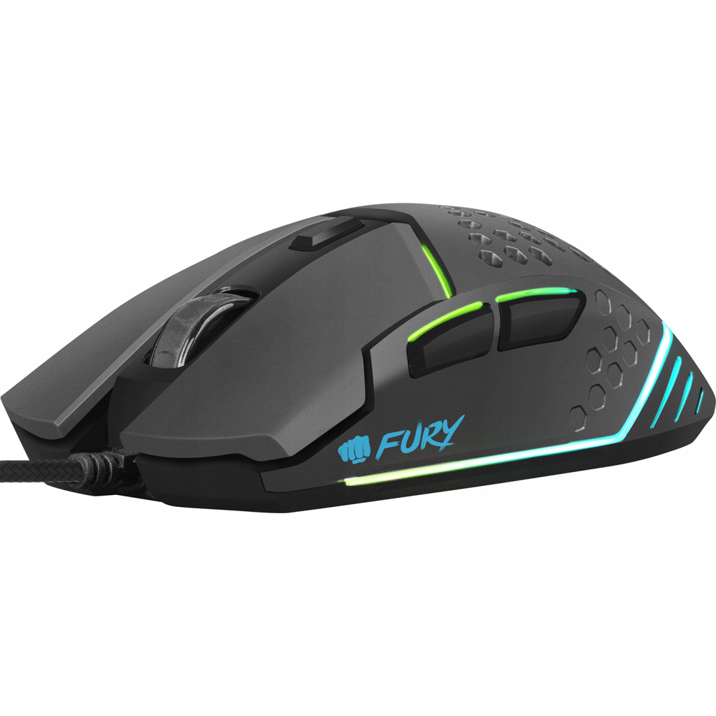 Мишка Fury Battler USB Black (NFU-1654) - зображення 2