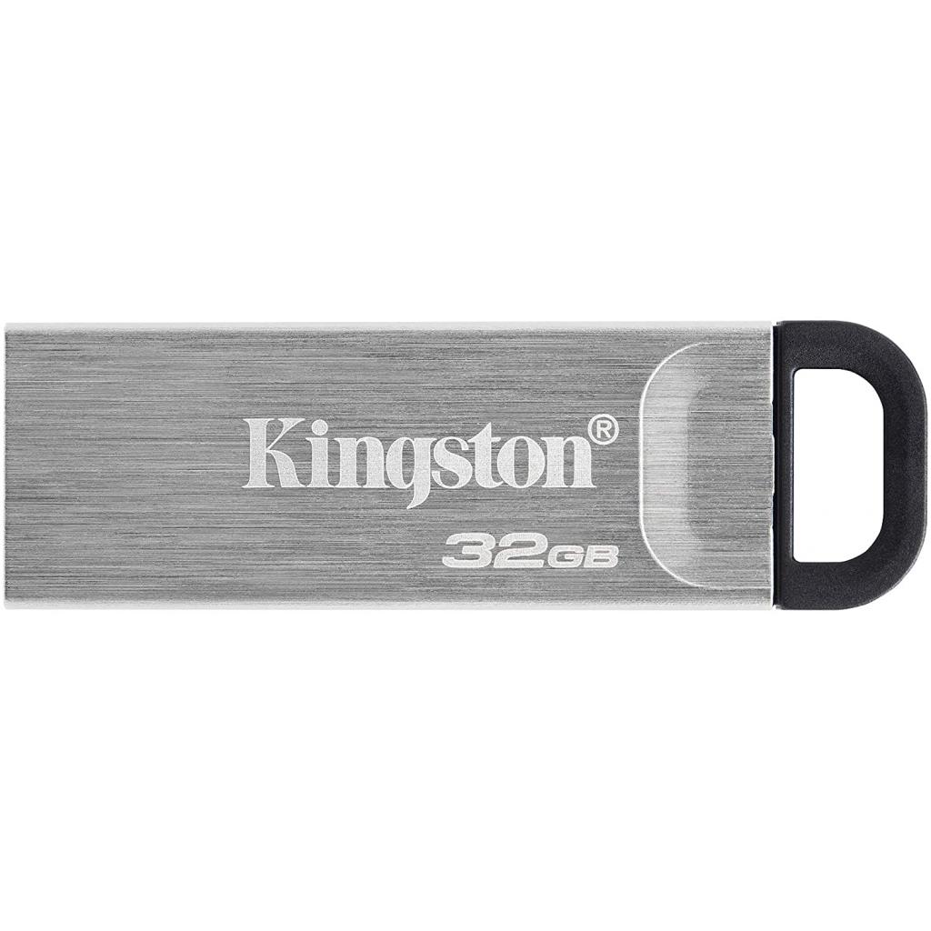 USB флеш накопичувач Kingston 32GB DT Kyson Silver/Black USB 3.2 (DTKN/32GB) - зображення 1