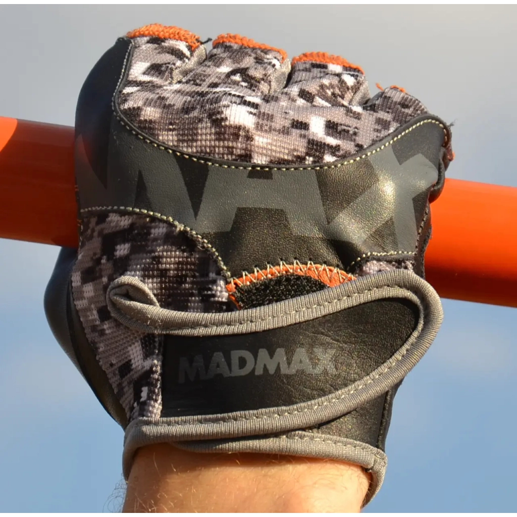 Рукавички для фітнесу MadMax MFG-831 Mti 83.1 Grey/Digital Camo M (MFG-831_M) - изображение 10