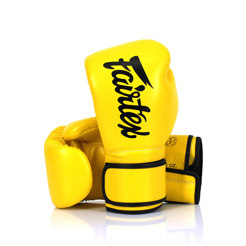Боксерські рукавички Fairtex BGV14 Yellow 10 унцій (бинти в комплекті) (BGV14_10oz_Yellow) - зображення 2